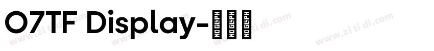 O7TF Display字体转换